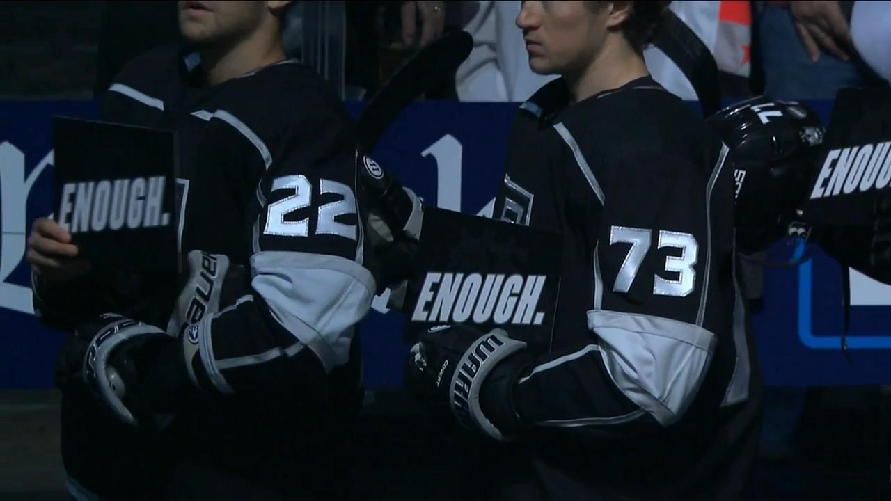 Kings, Wild pay tribute to victims of recent shoot