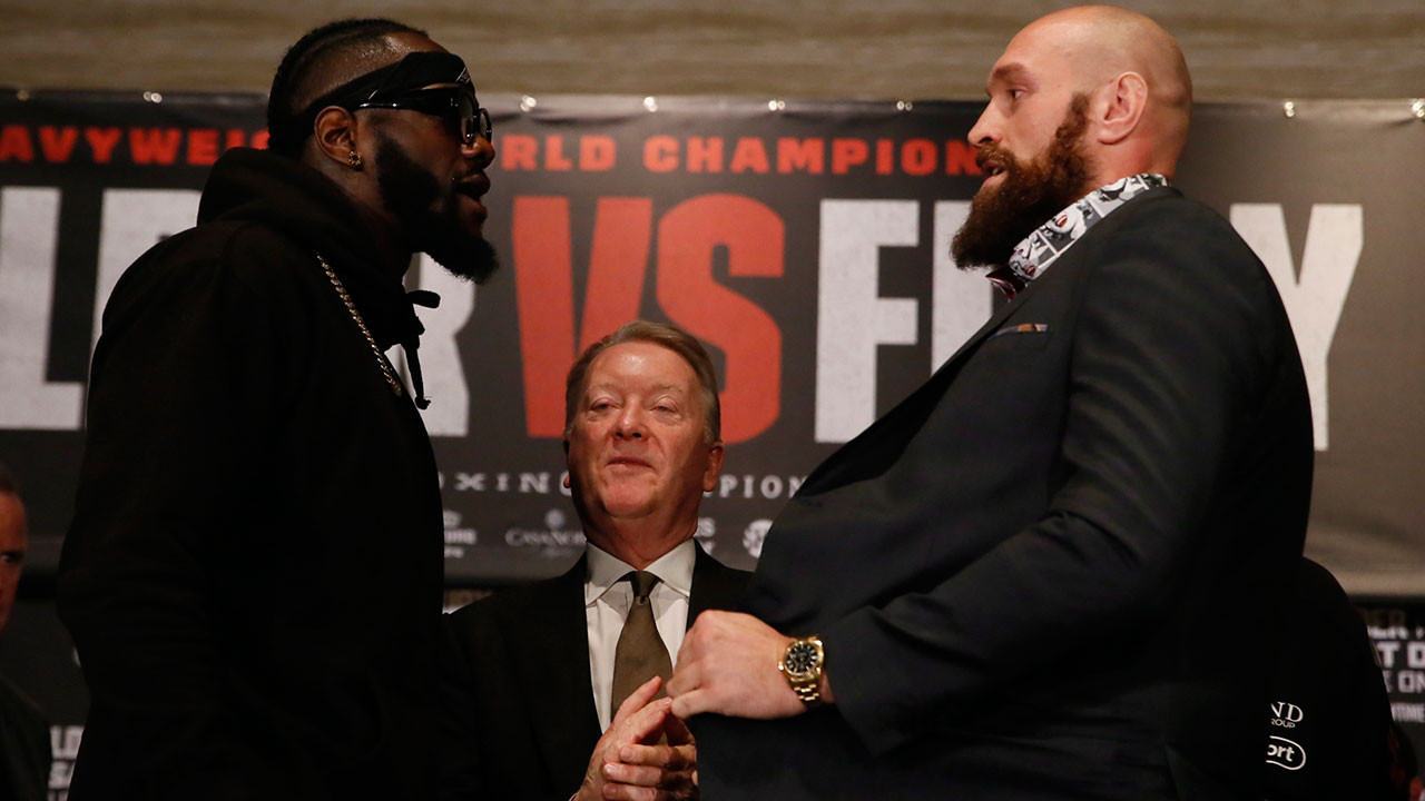 Deontay-Wilder-Tyson-Fury-press-conference-staredown