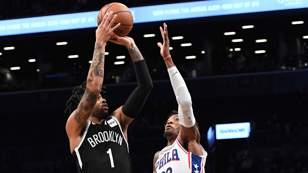 NBA-Nets-Russell-shoots-against-76ers