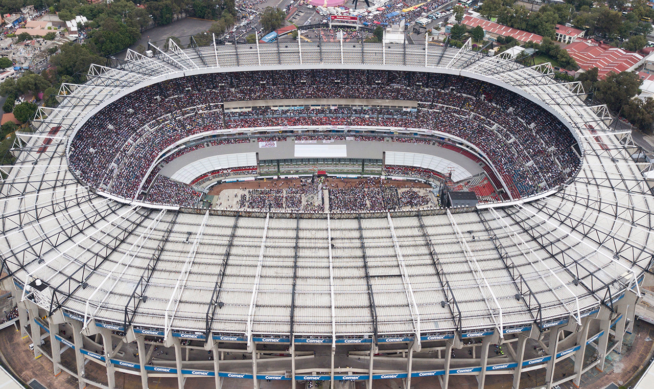 Estadio Azteca, the home of the Mexico national team, pictured above. (Christian Palma/AP)