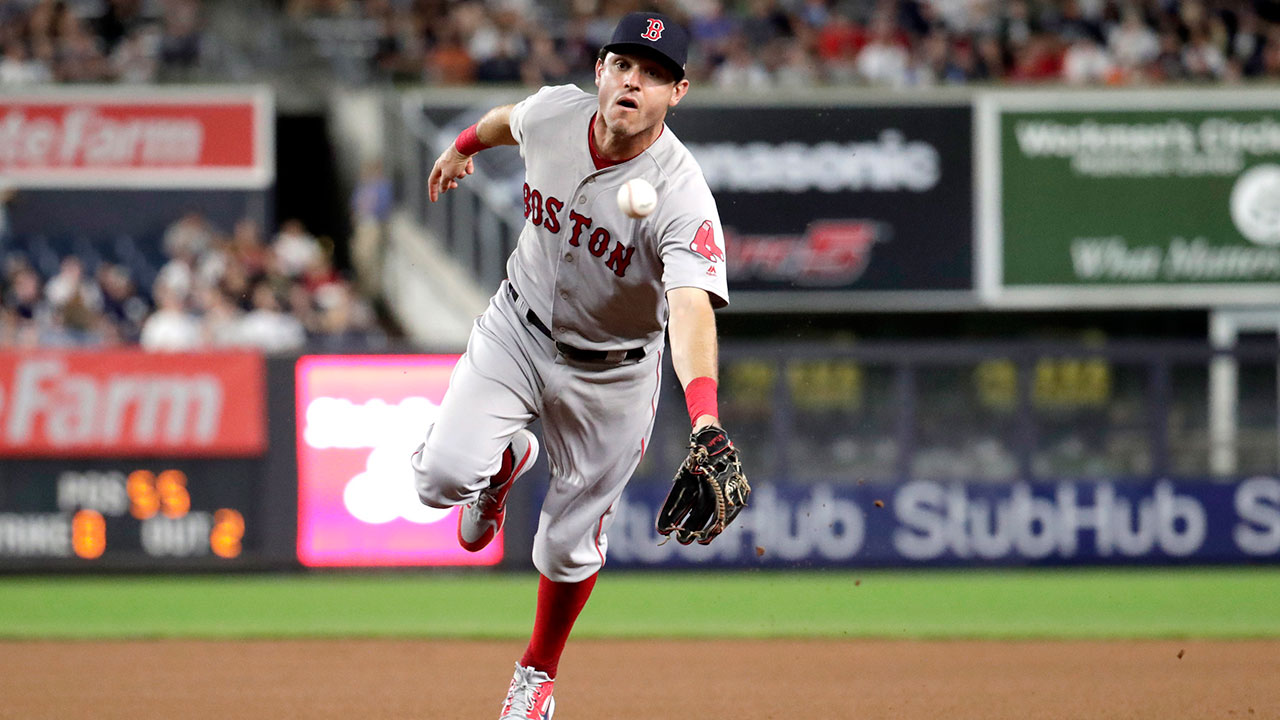 MLB-Red-Sox-Kinsler-fields-against-Yankees