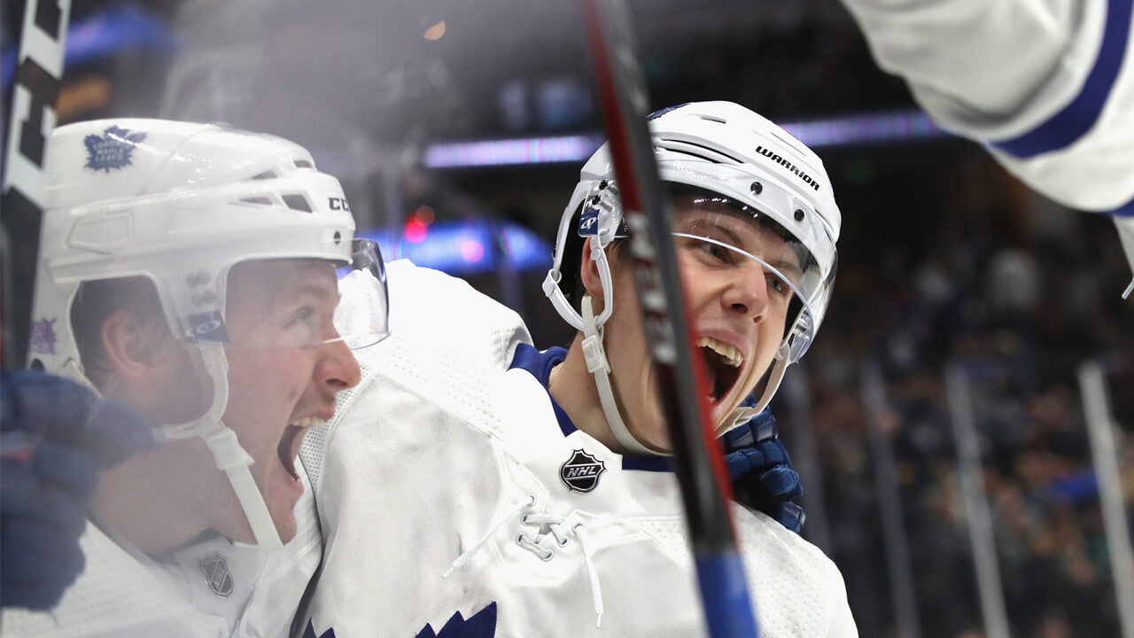 mitch-marner-and-morgan-rielly-celebrate-after-beating-ducks-in-overtime