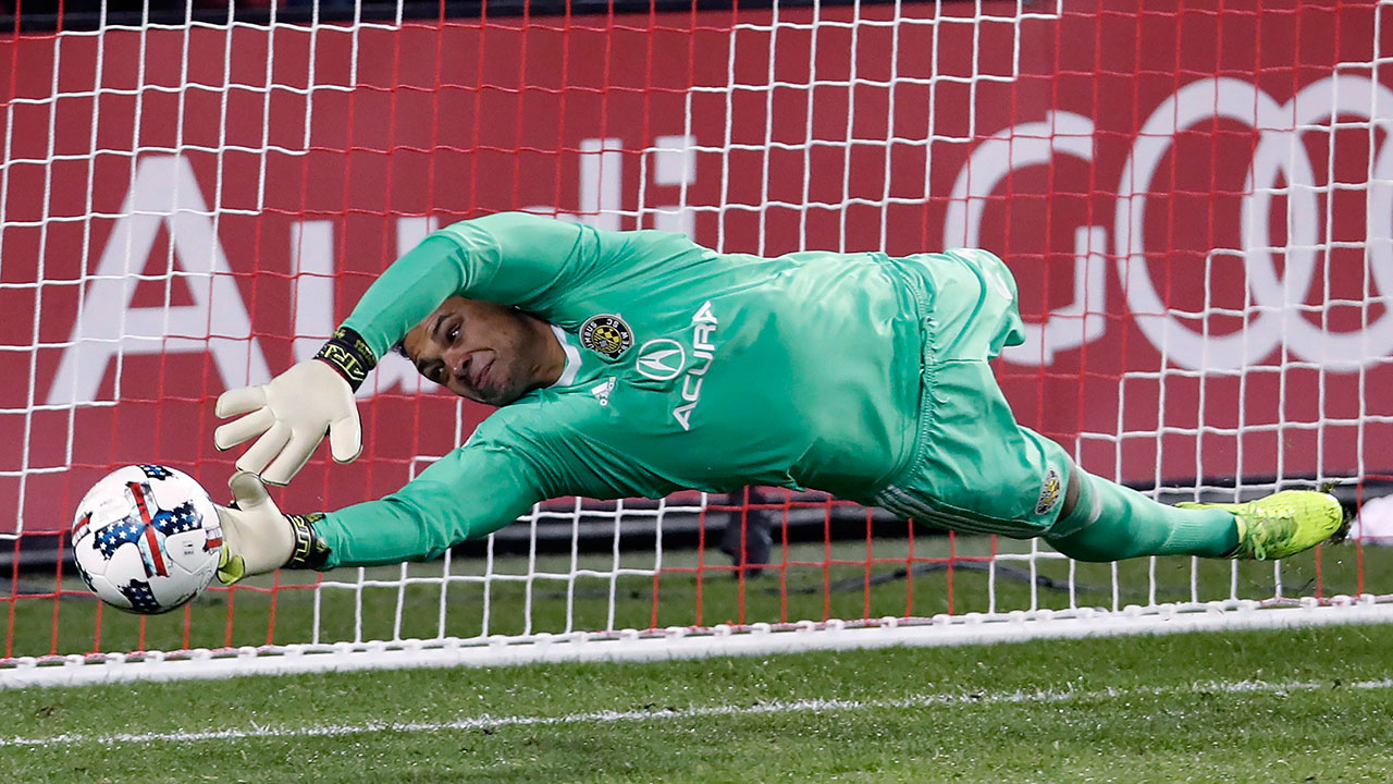 American goalkeeper Zack Steffen will join City when the summer transfer window opens July 9. (Mark Blinch/CP via AP)