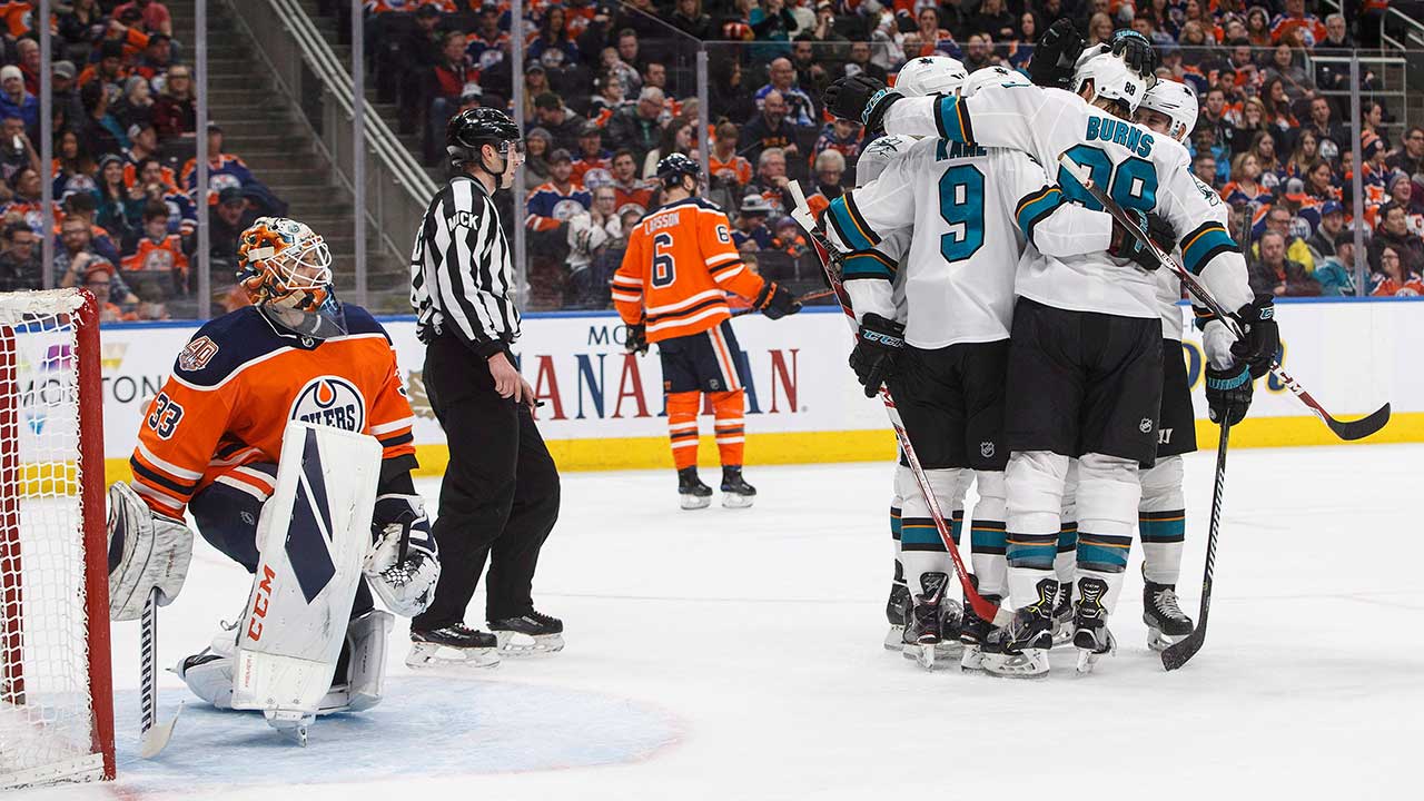 Erik Karlsson puts up four points as Sharks beat Oilers