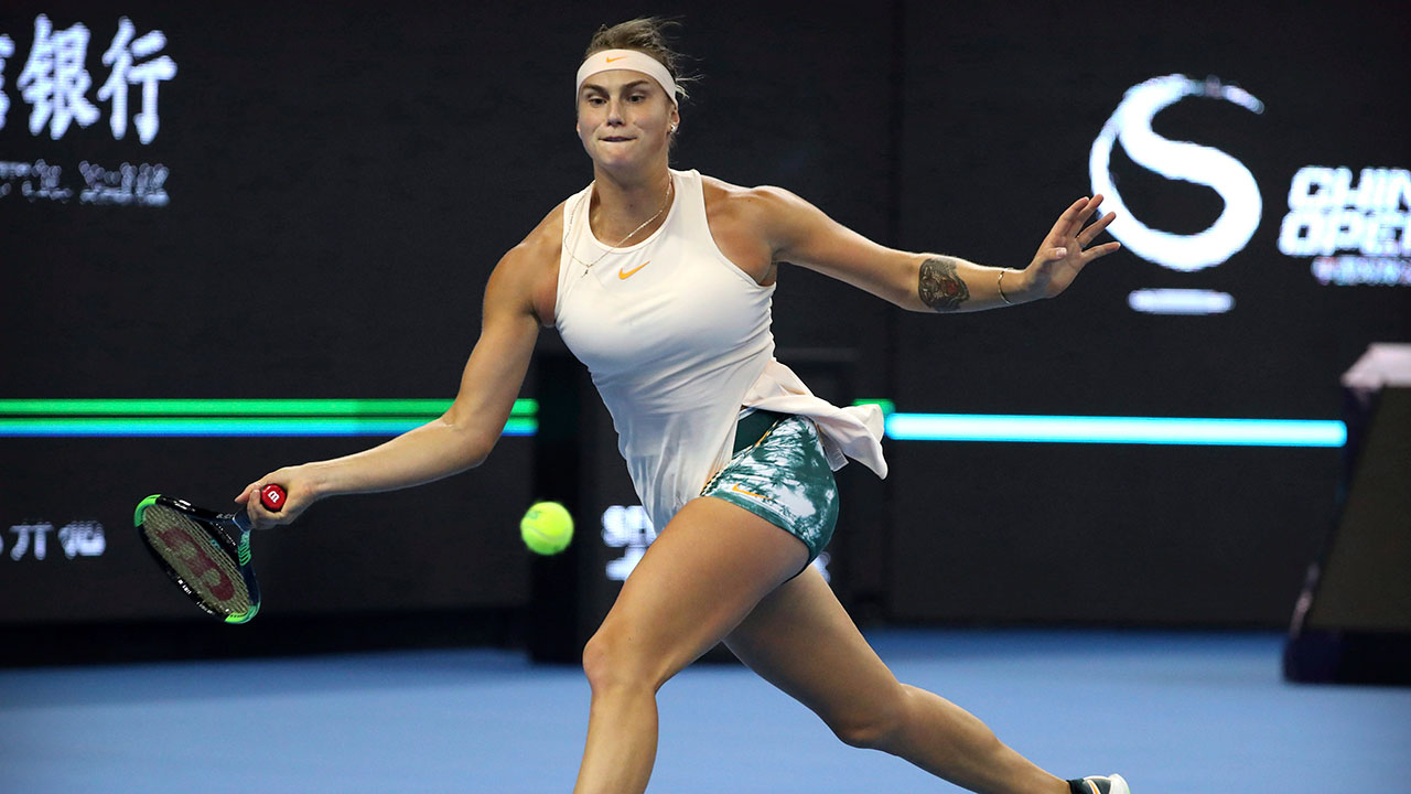 WTA-Aryna-Sabalenka-hits-shot