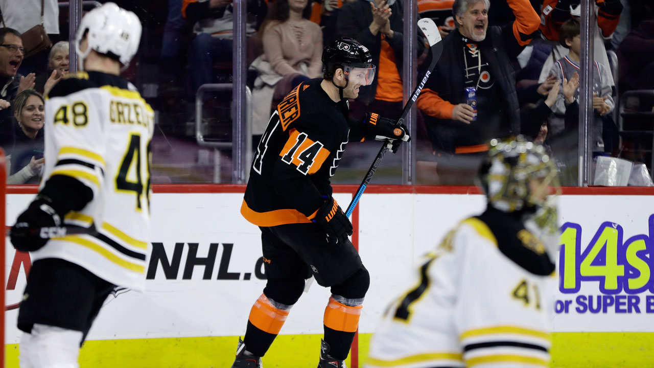 Couturier Leads Flyers To Comeback Win Over Bruins. Yes, You Read That Right