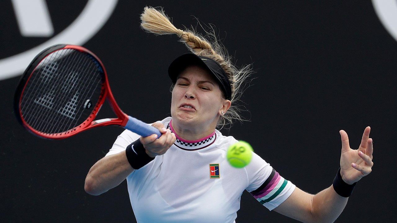 genie-bouchard-plays-a-forehand-at-the-australian-open