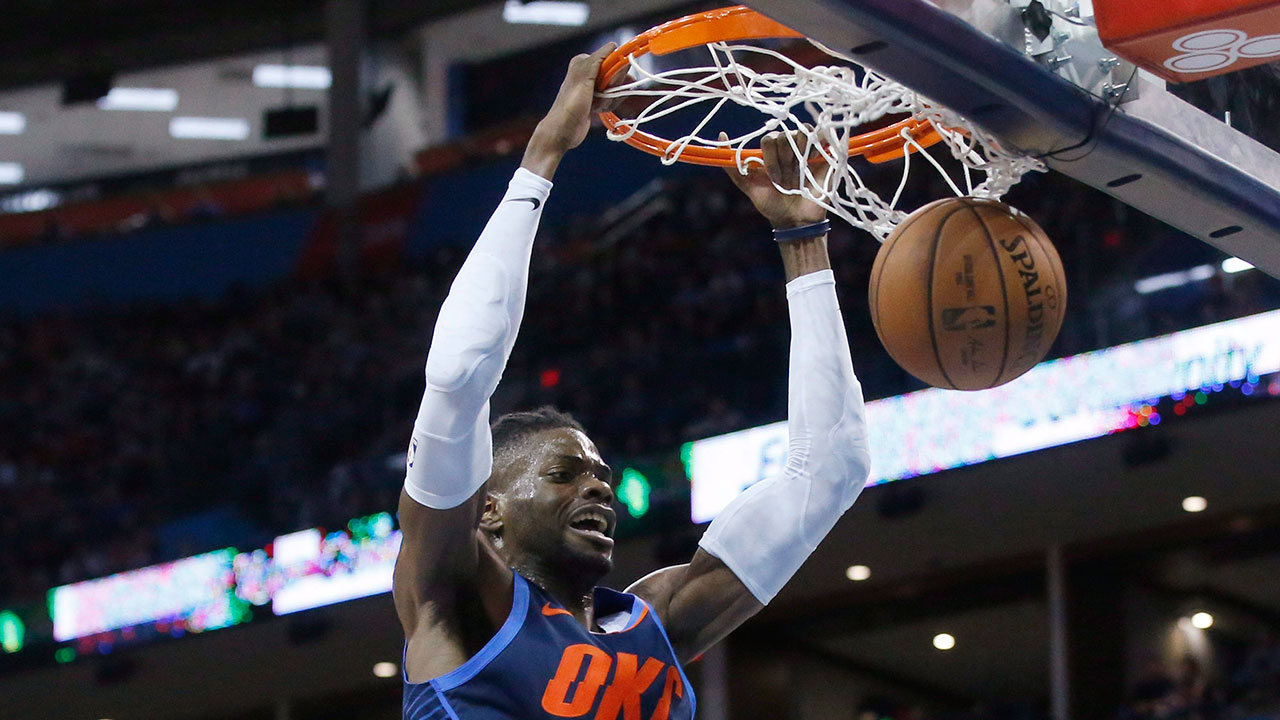 Oklahoma City Thunder forward Nerlens Noel. (Sue Ogrocki/AP)