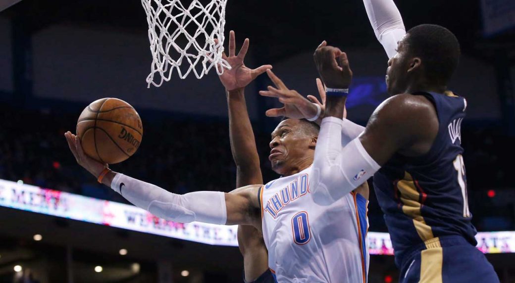 Westbrook S 15th Triple Double Leads Thunder Past Pelicans Sportsnet Ca