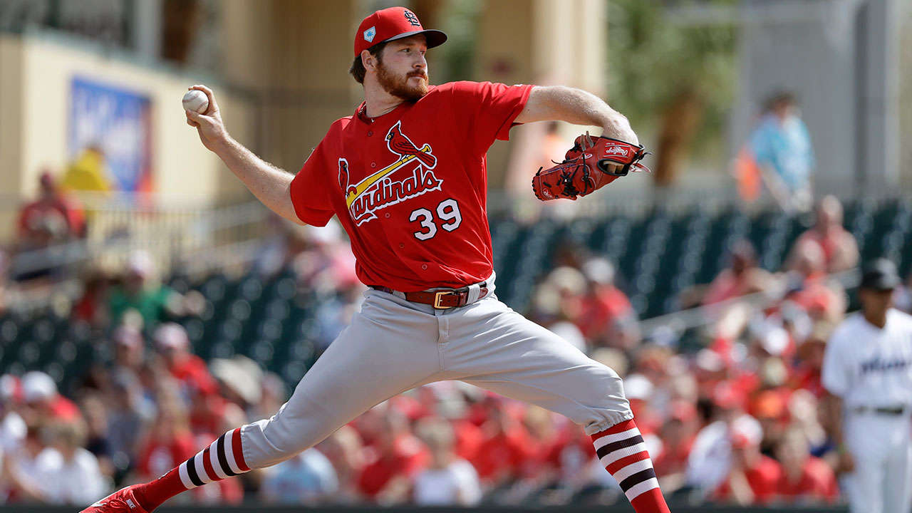MLB-Cardinals-Mikolas-throws-against-Marlins
