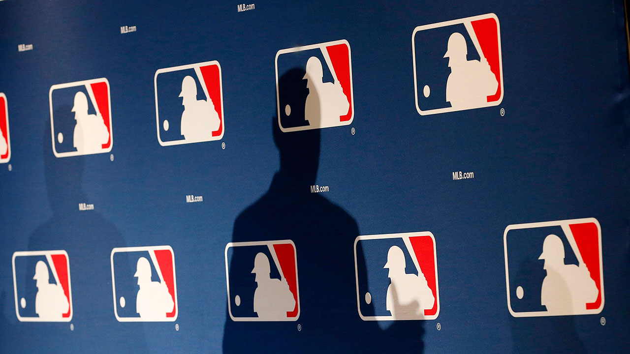 MLB-logo-at-press-conference