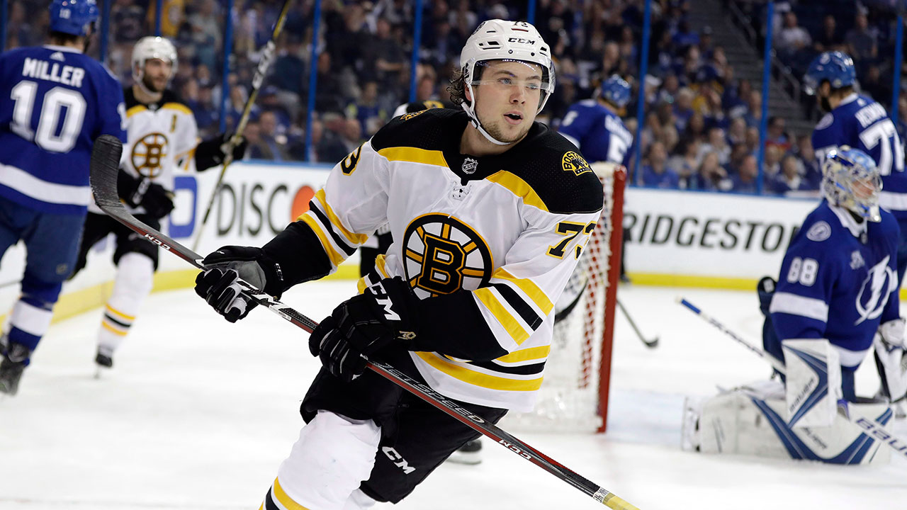 NHL-Bruins-McAvoy-skates-against-Lightning