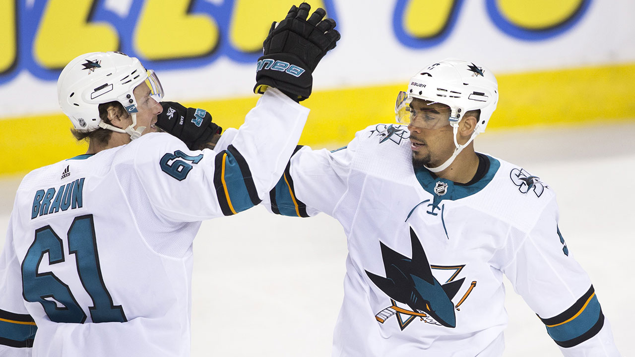Sharks Give The Flames A Kaning In Calgary