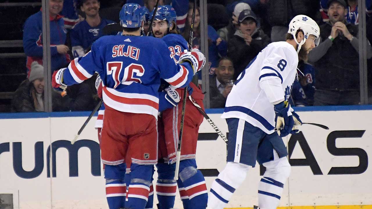 Georgiev's 55 saves to help Rangers end Maple Leaf