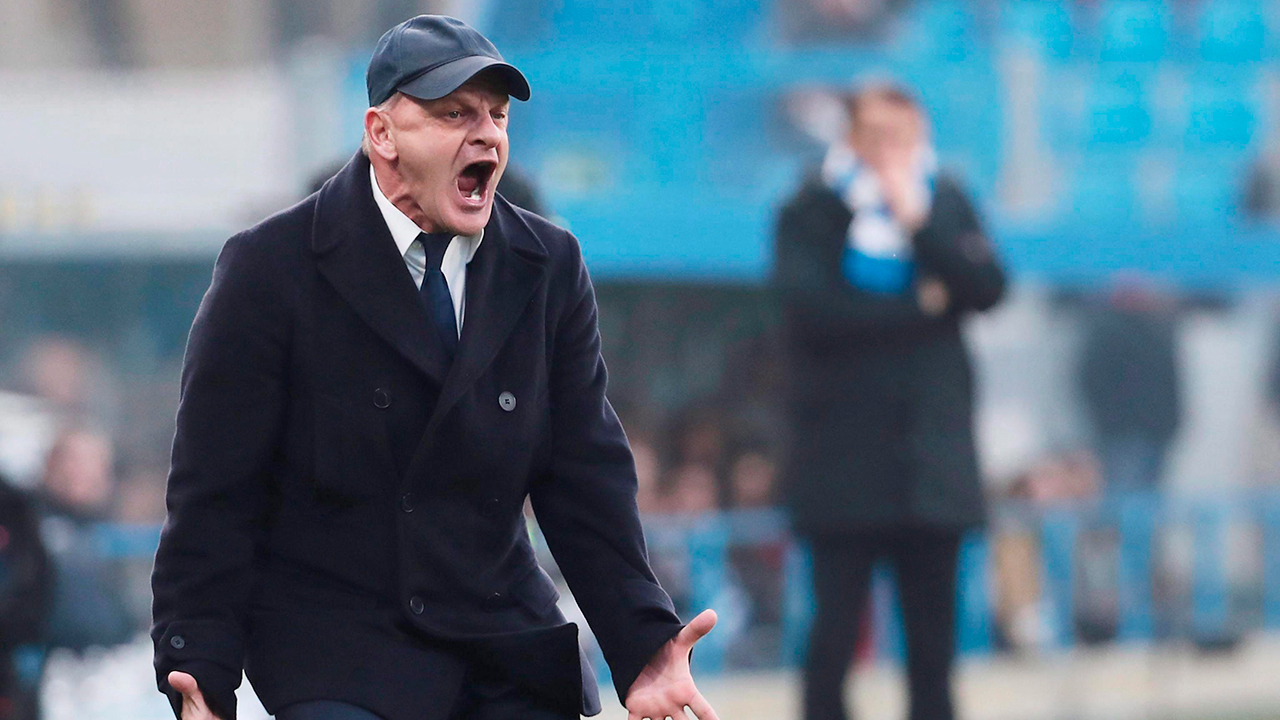Former Fiorentina head coach Giuseppe Iachini. (Serena Campanini/ANSA via AP)