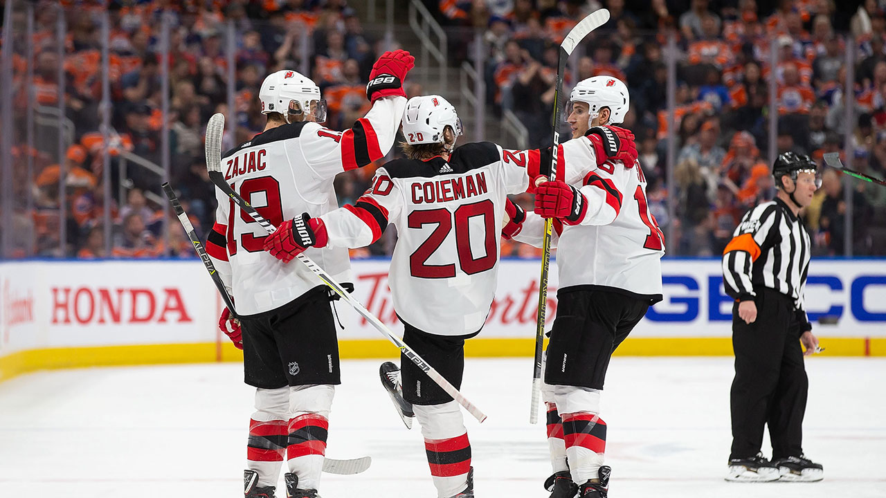 Balanced offensive attack powers Devils past Oilers
