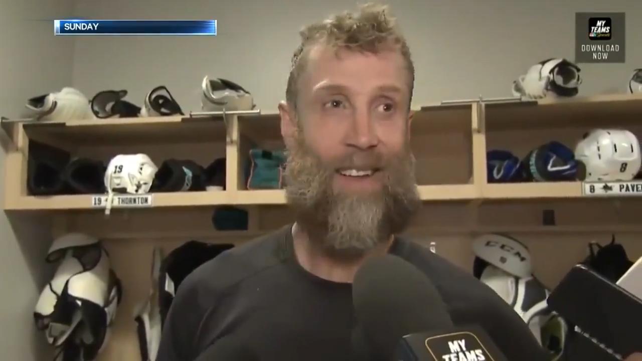 Joe Thornton, family members reflect on his path to 1,500 NHL games - The  Athletic