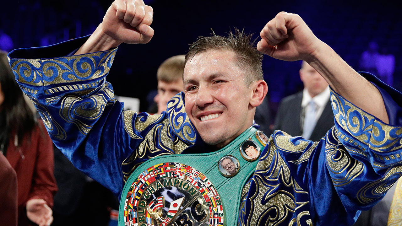 Gennady Golovkin reacts following a 2017 middleweight title fight against Canelo Alvarez in Las Vegas. (John Locher/AP)