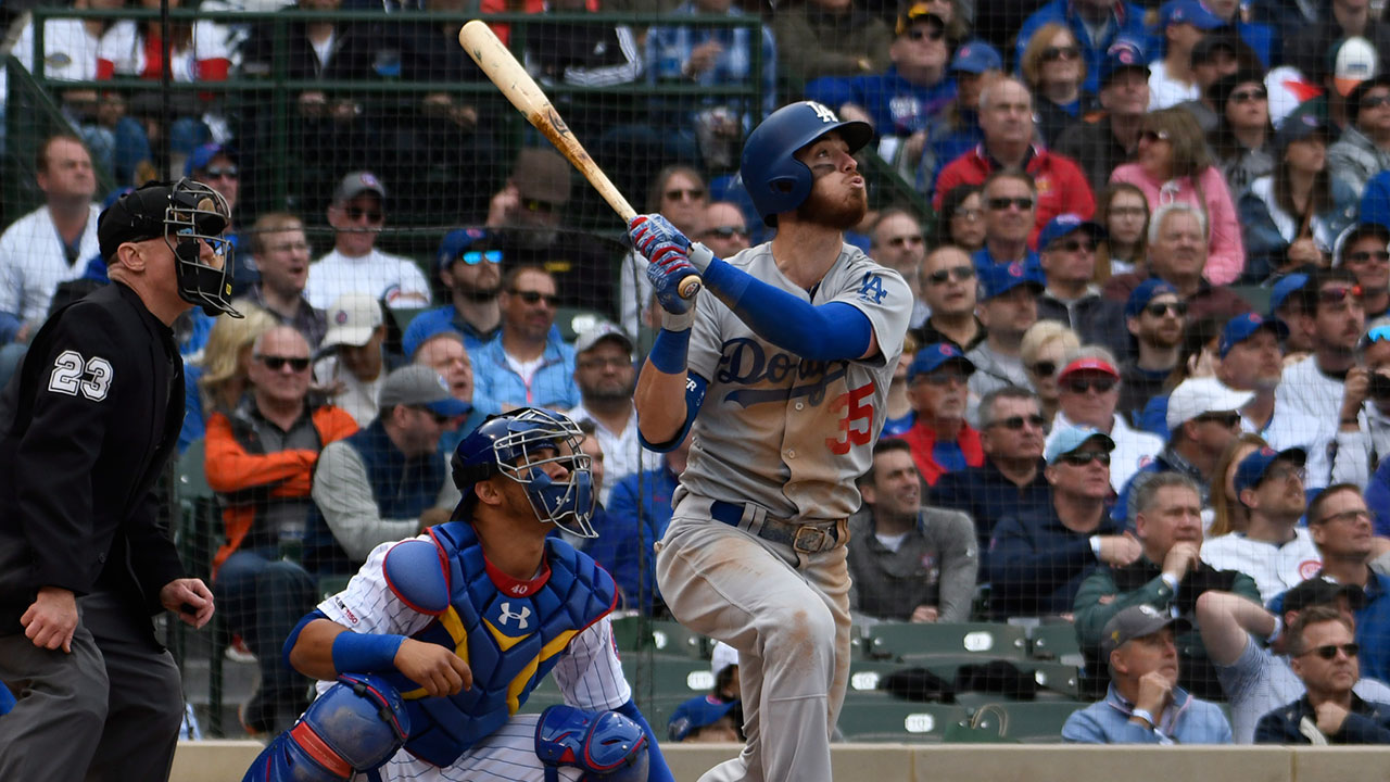MLB-Dodgers-Bellinger-hits-sacrifice-fly-against-Cubs