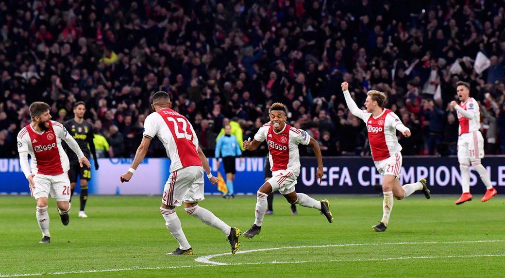 ajax results champions league