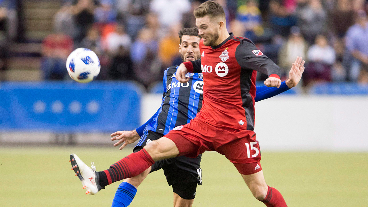 Eriq Zavaleta in action for Toronto FC. (Ryan Remiorz/CP)
