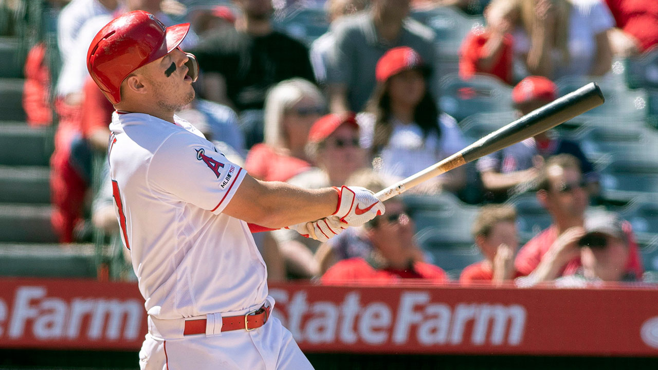 Mike Trout's grand slam powers Angels past Rangers