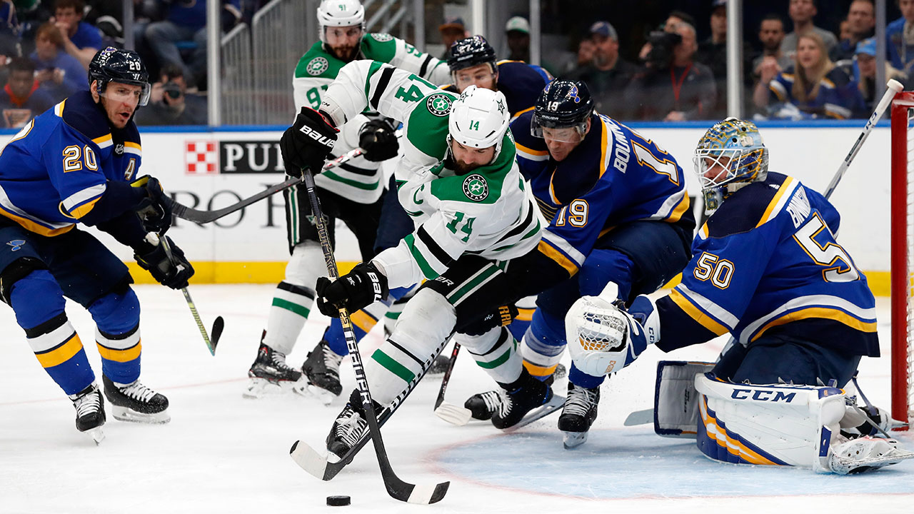Stars push Blues to brink of elimination with Game