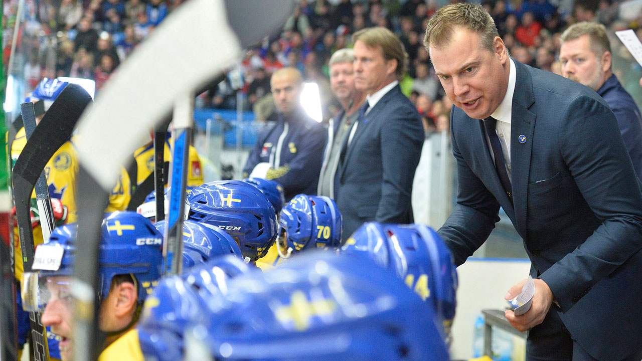 team-sweden-hockey-coach-rikard-gronborg-gives-directions-to-players
