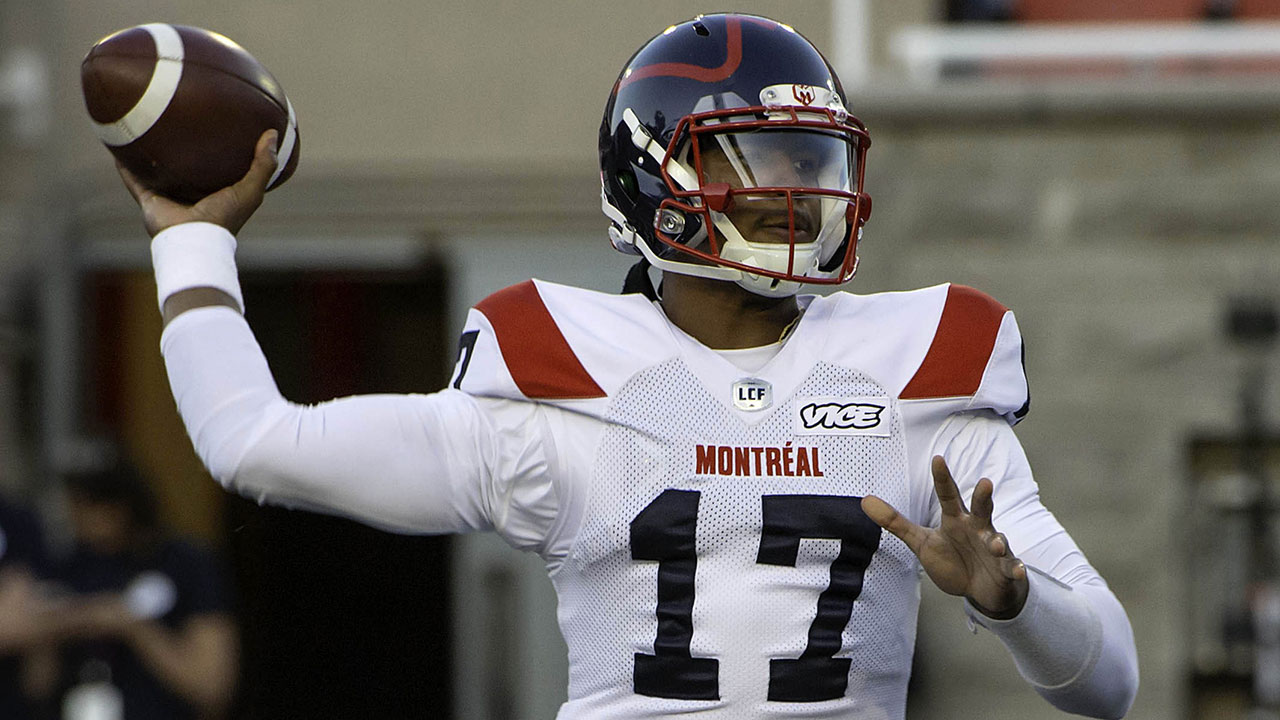 CFL-Alouettes-Pipkin-throws-against-Redblacks