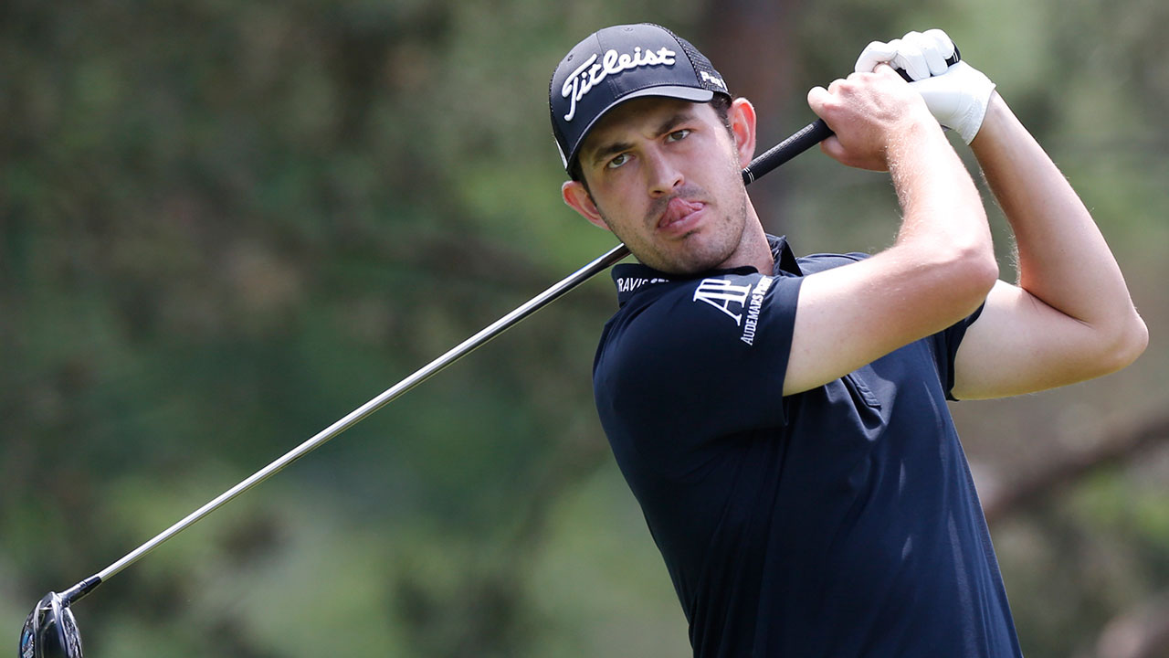 Golf-PGA-Cantlay-follows-through-after-shot