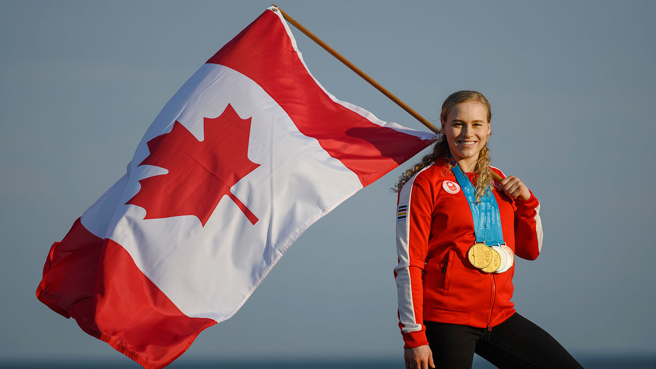 Canada-Ellie-Black-Pan-Am-Games-flag-bearer