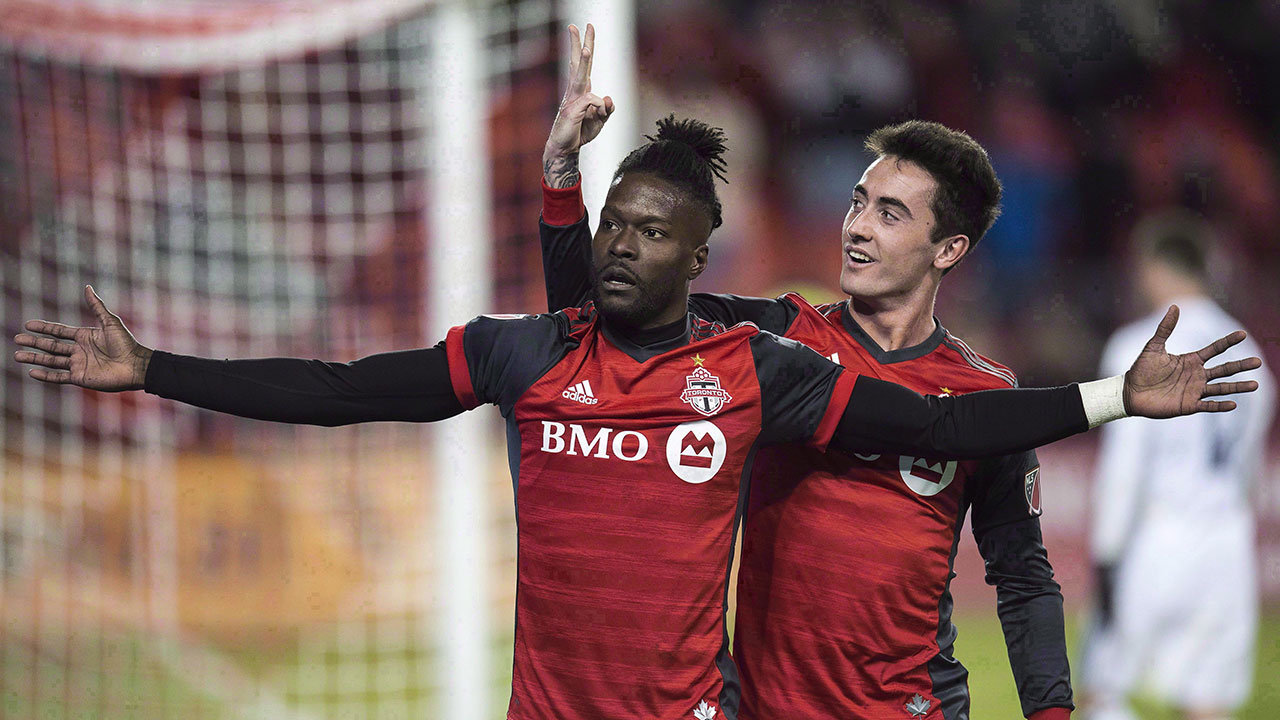 Soccer-TFC-Ricketts-celebrates-goal