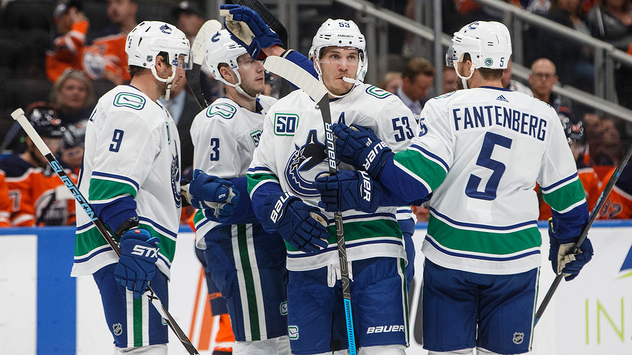 Bo Horvat's two-point night leads Canucks past Oil