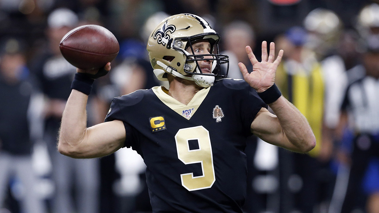 New Orleans Saints quarterback Drew Brees (9) passes in the first half of an NFL football game. (Gerald Herbert/AP)