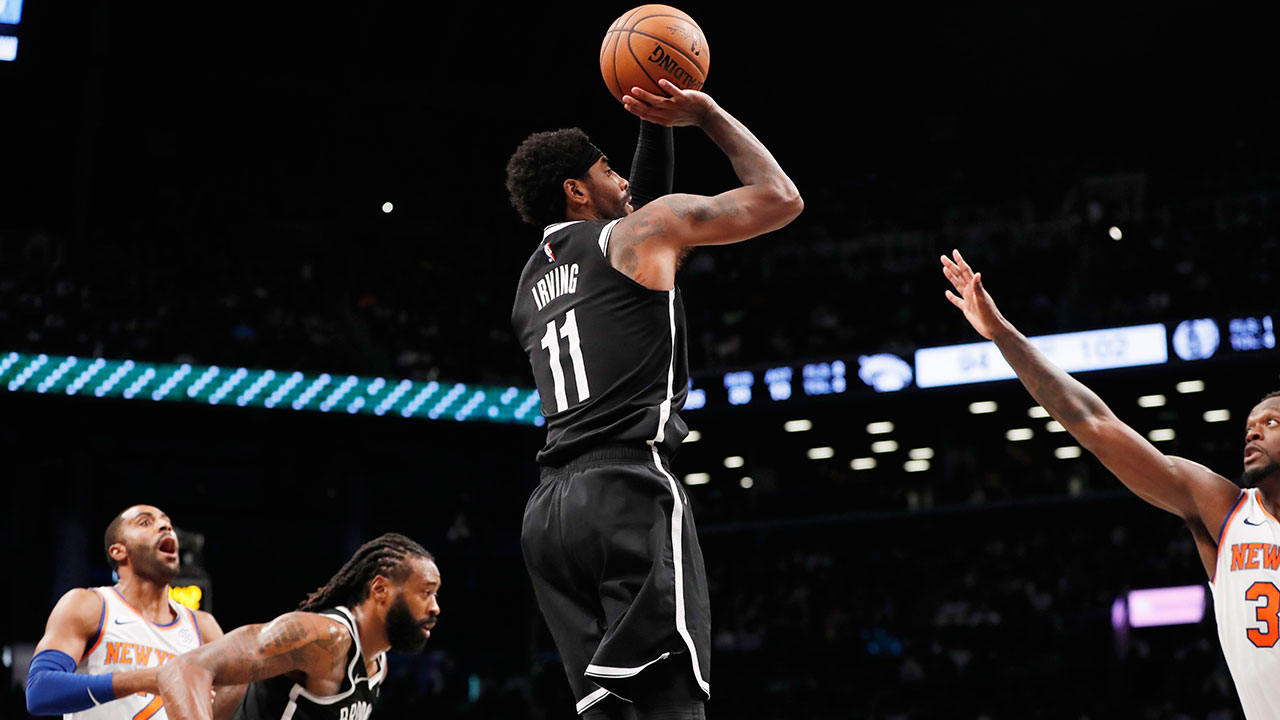 Kyrie Irving helps Nets beat Knicks after blowing big lead