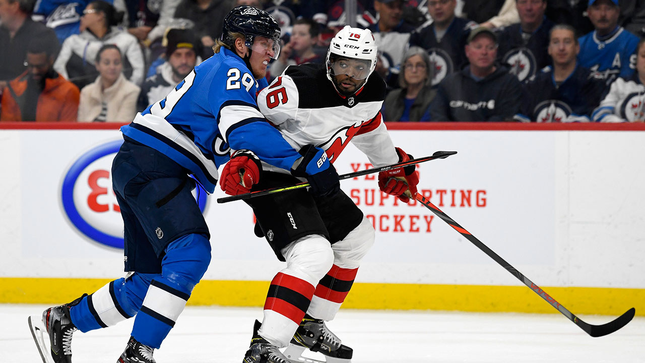 winnipeg jets new jersey devils