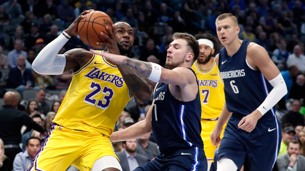 LeBron James outduels Luka Doncic as Lakers beat Mavericks in OT