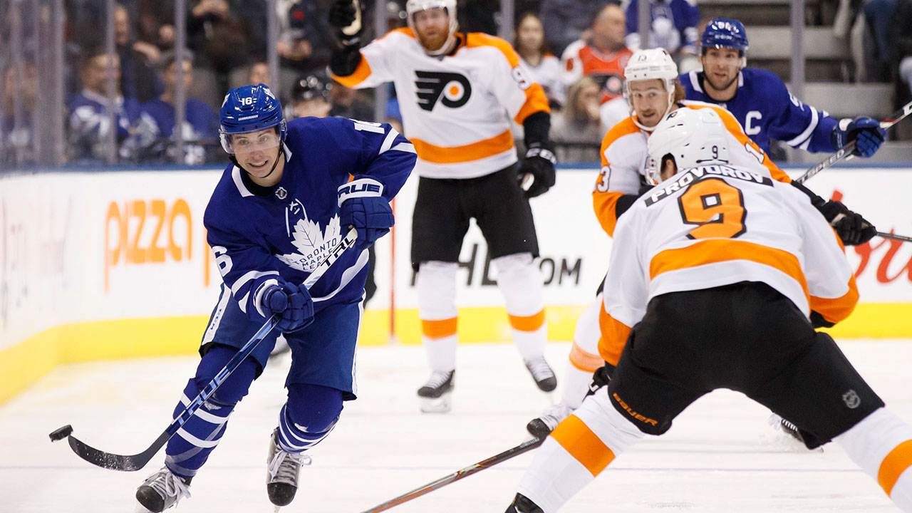 Leafs fall to Flyers in a shootout, lose star wing