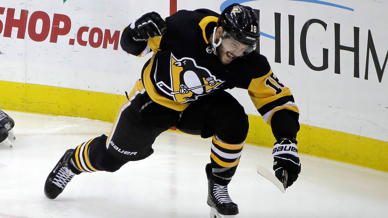Penguins' Alex Galchenyuk running out 