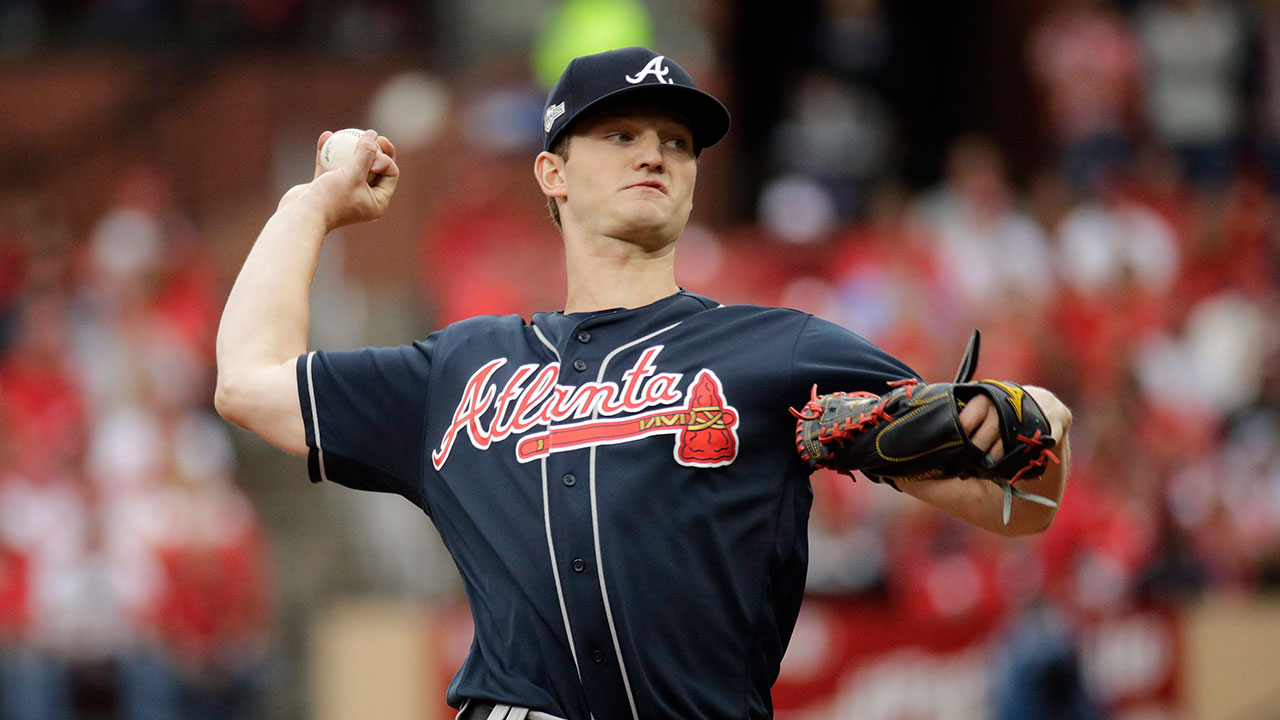Atlanta Braves starting pitcher Mike Soroka (Charlie Riedel/AP)