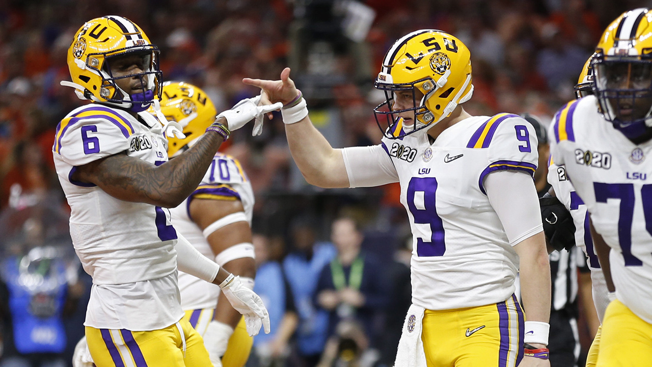 joe burrow s six total tds leads lsu to national title over clemson sportsnet ca