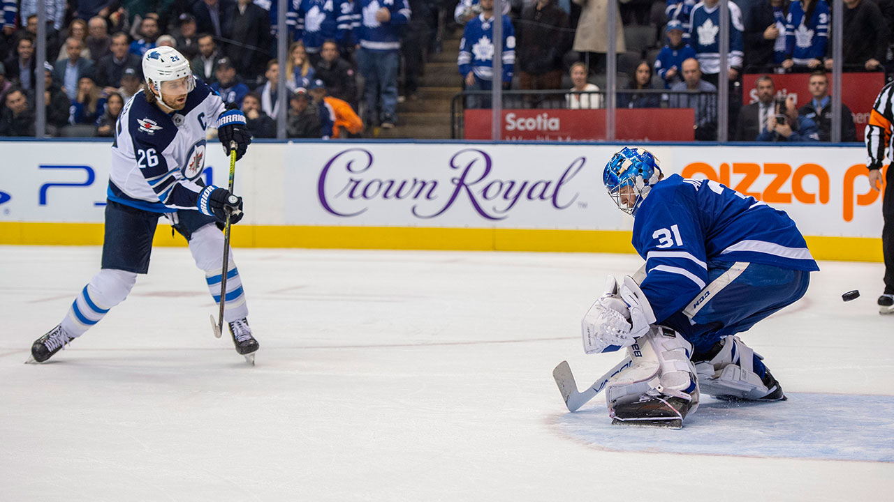 Wheeler lifts Jets to shootout win over Leafs; Mat