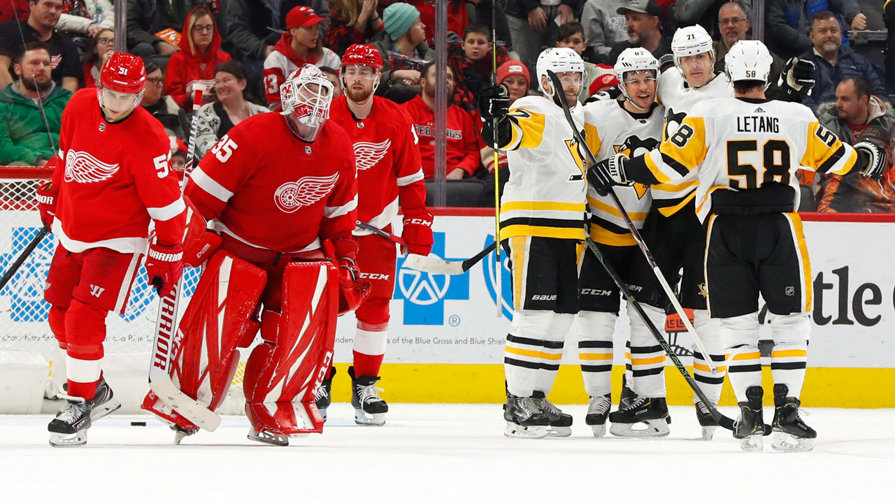 Crosby scores in overtime as Penguins beat Red Win