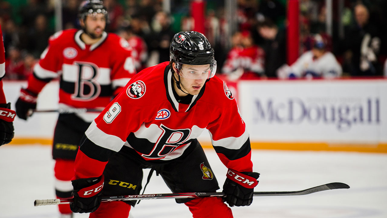 Senators' Batherson 'striving' for full-time role after summer with Crosby