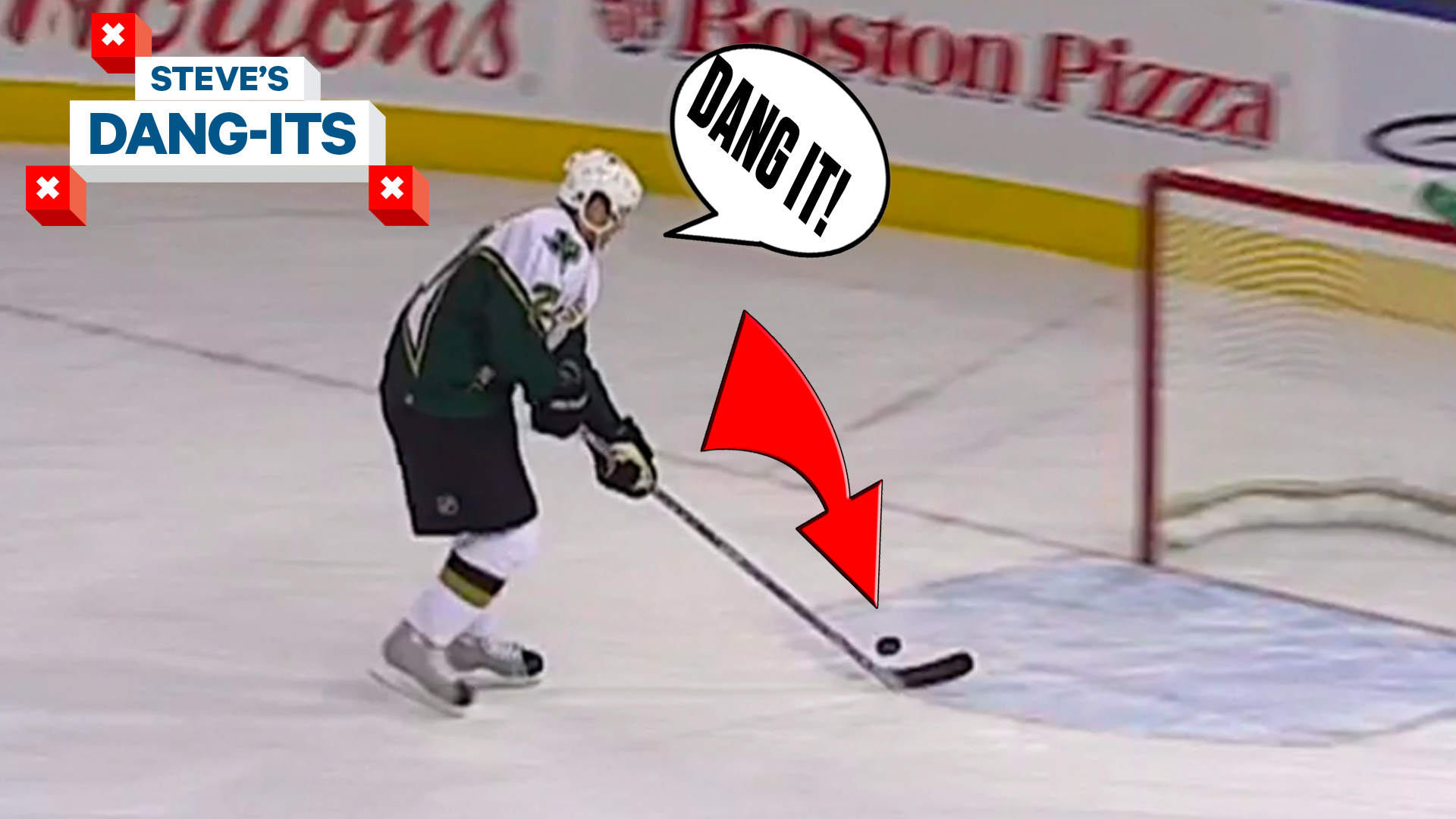 NHL worst plays of all-time Patrik Stefans empty net miss Steves Dang-Its