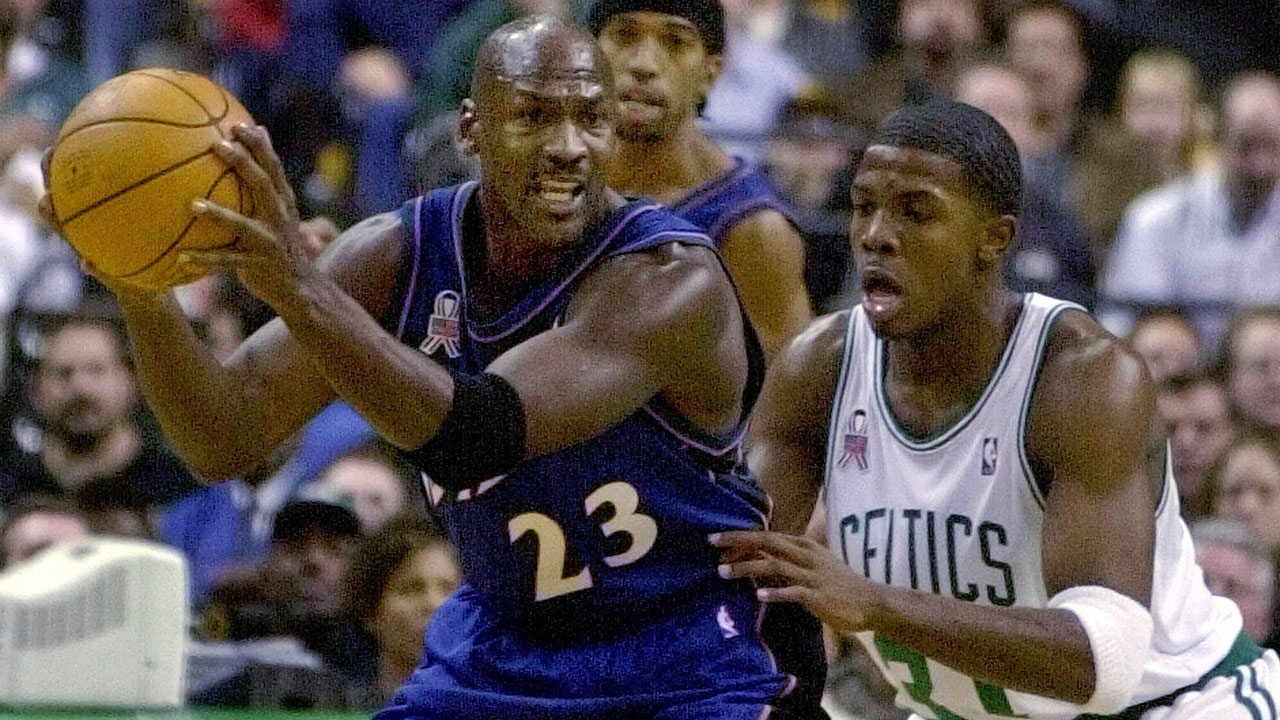 Michael Jordan with the Washington Wizards in 2001