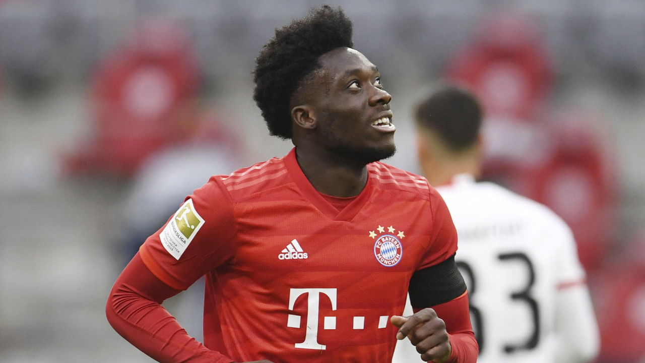 Bayern Munich's Alphonso Davies, pictured above. (Andreas Gebert/pool via AP)