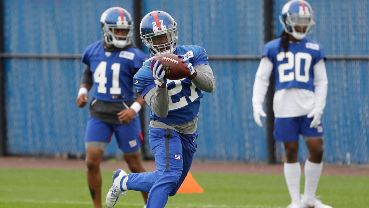 Former New York Giants cornerback DeAndre Baker (27). (Frank Franklin II/AP)