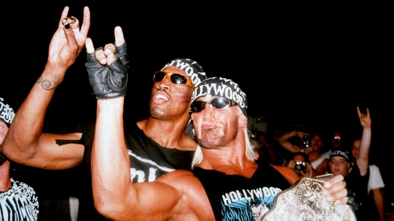 Evaporar Chapoteo Sombreado Remember When? Dennis Rodman teams with Hulk Hogan in WCW