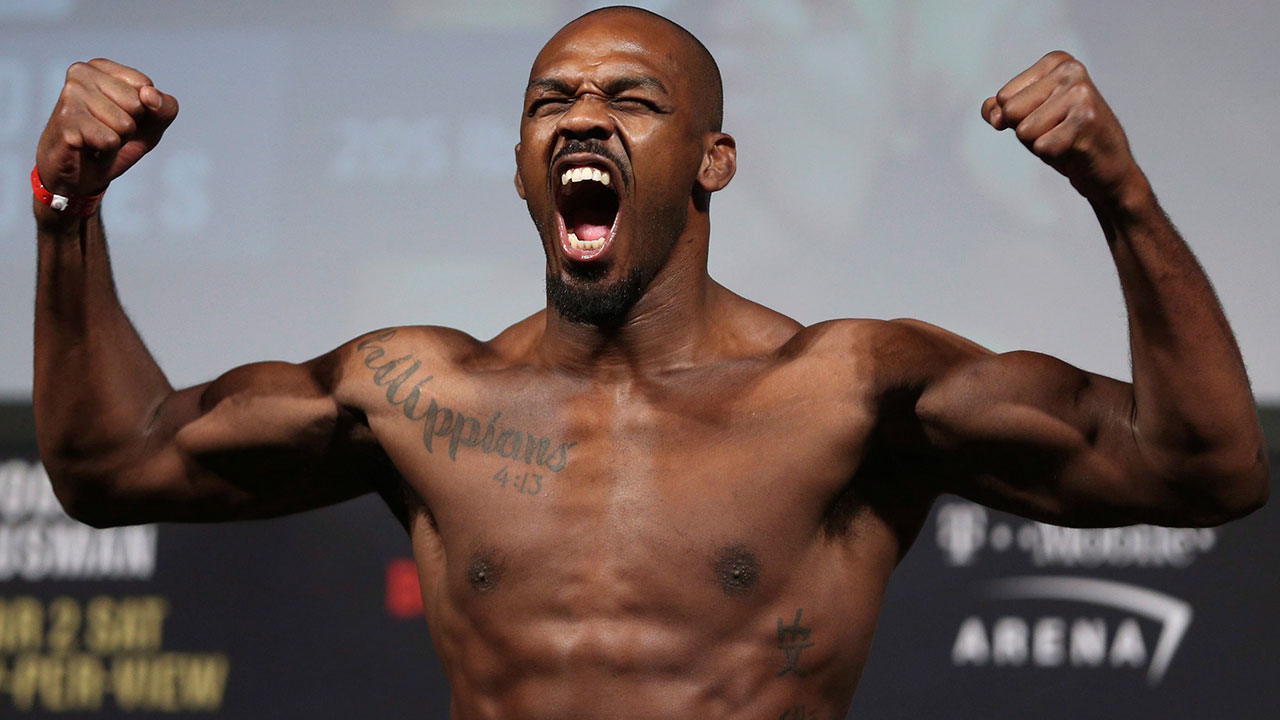 Jon-Jones-poses-during-ceremonial-UFC-weigh-ins